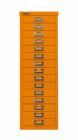 Bisley Home Schubladenschrank 39er Serie 15 Schubladen H 860 mm orange