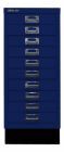 Bisley Home Schubladenschrank 29er Serie mit Sockel 10 Schubladen oxfordblau
