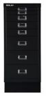 Bisley Home 8 fach Schubladenschrank 29er Serie mit Sockel 279 x 670 mm schwarz