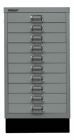 Bisley Home 10 fach Schubladenschrank 29er Serie mit Sockel B 349 mm silber