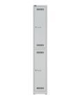 Bisley Light Light Garderobenschrank 1 Abteil 2 Fächer H1850 x B300 x T500 mm Farbe lichtgrau