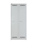 Bisley Light Light Garderobenschrank 2 Abteile Farbe lichtgrau H1850 x B800 x T500 mm