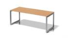 Bisley Cito Schreibtisch 740 mm höhenfixes O-Gestell H19 x B2000 x T800 mm Buche