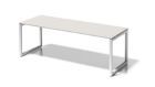 Bisley Cito Schreibtisch O-Gestell H 740 x B 2200 x T 800 mm Dekor grauweiß