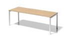Bisley Cito Schreibtisch höhenfixes U-Gestell H 19 x B 2200 x T 800 mm Dekor Ahorn