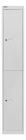 Bisley Garderobenschrank Office 1 Abteil 2 Fächer T 305 mm Farbe lichtgrau