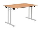 Bisley Klapptisch rechteckig mit Einrastfunktion Gestell aus Stahl H 740 x B 1200 mm