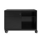 Bisley Note Caddy Rollschrank 800 x 490 mm mit Fächer schwarz