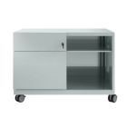 Bisley Rollschrank Note Caddy 800 x 490 mm mit Fächer silber