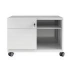 Bisley Note Caddy Rollschrank 800 x 490 mm mit Fächer verkehrsweiß
