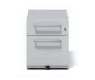 Bisley Rollcontainer Note mit Griff 1 Universalschublade 1 HR-Schublade farbe lichtgrau