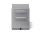 Bisley Rollcontainer Note mit Griff H 495 x B 420 x T 775 mm silber