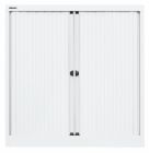 Bisley Rollladenschrank EuroTambour 2 Fachböden B 1000 mm in weiß