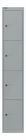 Bisley Schließfachschrank Office 1 Abteil 4 Fächer T 305 mm Farbe silber