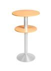 Bisley Stehtisch rund 2 Platten Stahlsäule D 80 mm Aluminium-Gussfuß D H 740 x D 600 mm