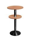 Bisley Stehtisch rund 2 Platten Stahlsäule D 80 mm Aluminium-Gussfuß D 450 mm