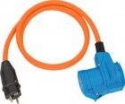 Brennenstuhl Camping CEE Adapterleitung mit Schutzkontakt-Stecker und CEE-Winkelkupplung