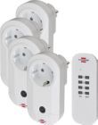 Brennenstuhl Funkschalt Set RC CE1 4001 4er Funksteckdosen Set
