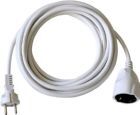 Brennenstuhl BAT Kunststoff Verlängerung mit Schutzkontakt Stecker 5 Meter Kabel weiß