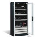 C+P Akkuladeschrank Serie 89 Comfort 1950 x 930 x 500 mm anthrazit lichtgrau