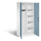 C+P Akten und Garderobenschrank Acurado horizontblau 930 x 500 x 1950 mm