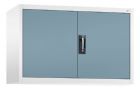 C+P Aufsatz Flügeltürenschrank Acurado 900 weiß horizontblau 1200 x 400 x 790 mm