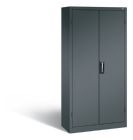 C+P Büro Drehtürenschrank Acurado mit Muldengriff anthrazit 930 x 400 x 1950 mm