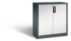 C+P Büro Drehtürenschrank Acurado Ergo Lock hellgrau dunkelgrau 930 x 1000 mm