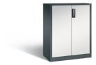 C+P Büro Drehtürenschrank Acurado abschließbar hellgrau grau 930 x 400 x 1200 mm