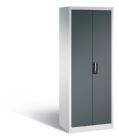 C+P Büro Drehtürenschrank Acurado 70 kg Last dunkelgrau grau 700 x 500 x 1950 mm