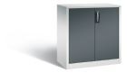 C+P Büro Drehtürenschrank Acurado 3 Riegel Verschluss anthrazit 930 x 500 x 1000 mm