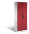 C+P Büro Drehtürenschrank flexible Einrichtung rubinrot 700 x 500 x 1950 mm
