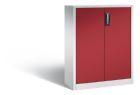 C+P Büro Drehtürenschrank Acurado abschließbar rubinrot 930 x 400 x 1200 mm