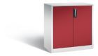 C+P Büro Drehtürenschrank Acurado 3 Riegel Verschluss 930 x 500 x 1000 mm