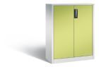 C+P Büro Drehtürenschrank Acurado abschließbar viridingrün 930 x 400 x 1200 mm