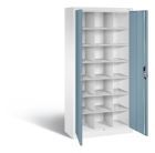 C+P Drehtürenschrank 21 Innenfächer Acurado horizontblau 930 x 400 x 1950 mm