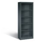 C+P Büroregal mit Rückwand Acurado anthrazit 700 x 400 x 1950 mm