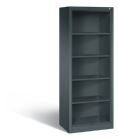 C+P Büroregal Fächerregal Acurado anthrazitgrau 700 x 500 x 1950 mm