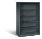 C+P Büroregal Acurado mit Rückwand und 4 Böden dunkelgrau 1200 x 600 x 1950 mm