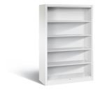C+P Büroregal mit Rückwand Acurado Traglast 70 kg weiß 1200 x 500 x 1950 mm