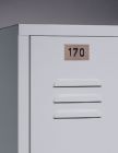 C+P Edelstahl Nummernschild zur Verwendung im Schlossbereich