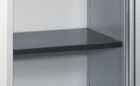 C+P Einlegeboden aus Stahl lackiert H 24 x B 490 x T 360 mm schwarz grau