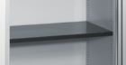 C+P Einlegeboden aus Stahl lackiert H 24 x B 649 x T 360 mm schwarzgrau