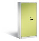 C+P Feuergeschützter Flügeltürenschrank Certos Höhe 1950 mm lichtgrau viridingrün