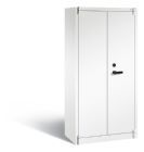 C+P Feuergeschützter Flügeltürenschrank Certos H 1950 x B 930 x T 500 mm weiß grau