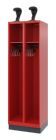 C+P Feuerwehrspind Evolo Expert 2 Abteile feuerrot 600 x 500 x 1850 mm