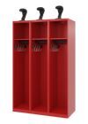 C+P Feuerwehrspind Evolo Expert 3 offene Abteile feuerrot 1200 x 500 x 1850 mm