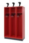 C+P Feuerwehrspind Evolo Expert 3 offene Abteile feuerrot 1200 x 500 x 1850 mm