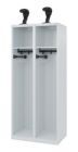C+P Feuerwehrspind Expert 2 Abteile mit Ausstattung lichtgrau 800 x 500 x 1850 mm