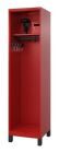 C+P Feuerwehrspind Flexo Helmhalter klappbar feuerrot 500 x 500 x 1850 mm
